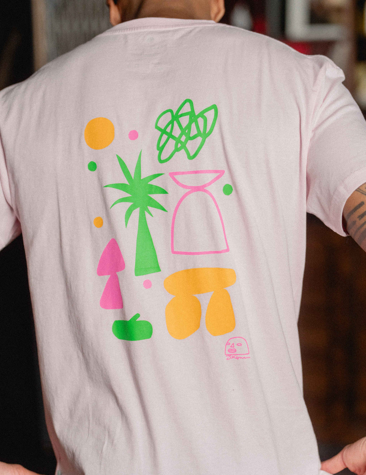 Fresh Staple Tee - James Kirwan Pastel Pink