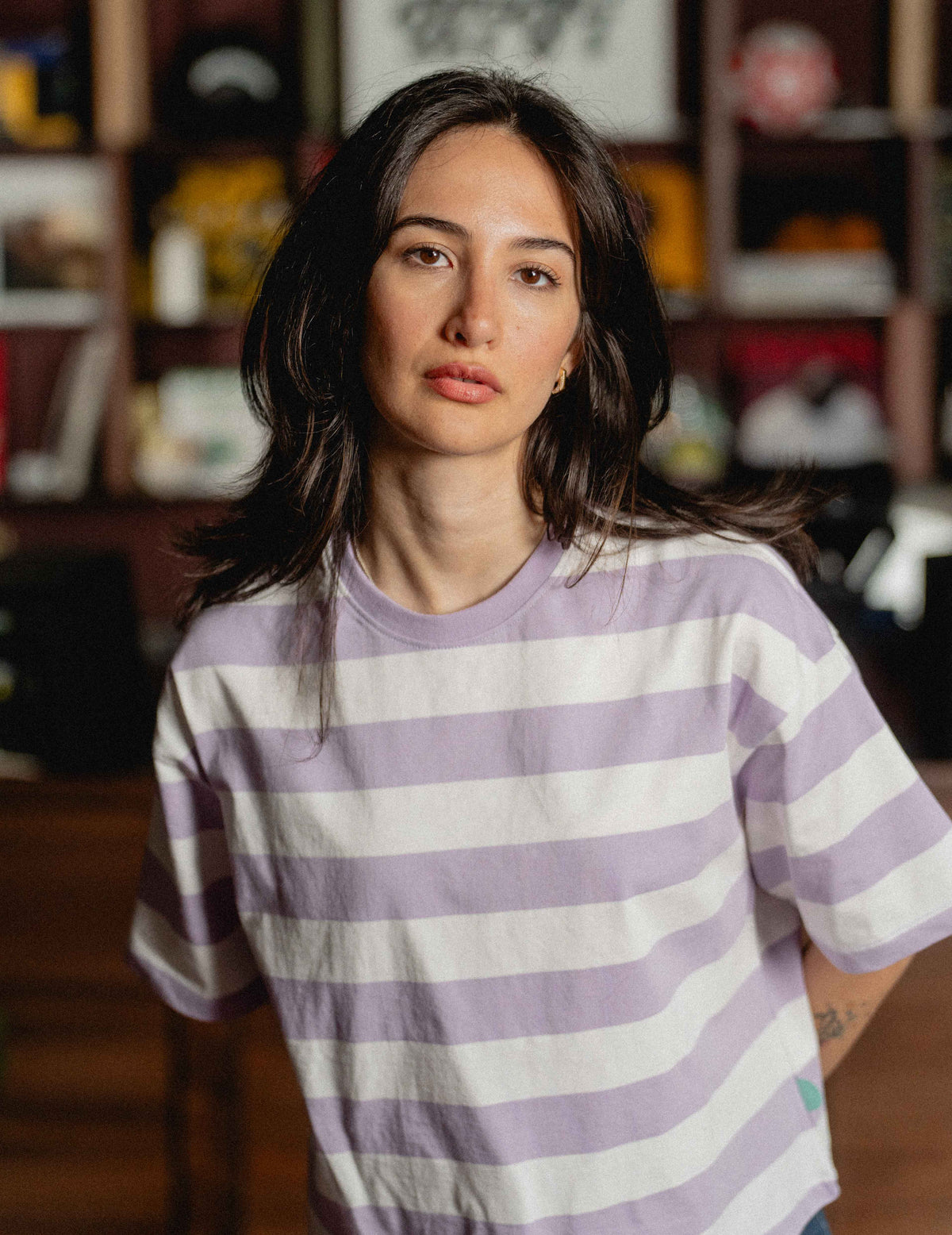 Oversized Tee -  Heavyweight Stripe