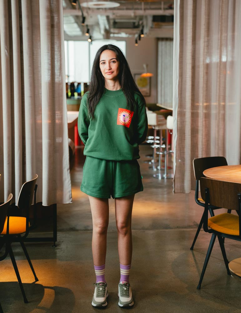 Womens Runaround Shorts - Green