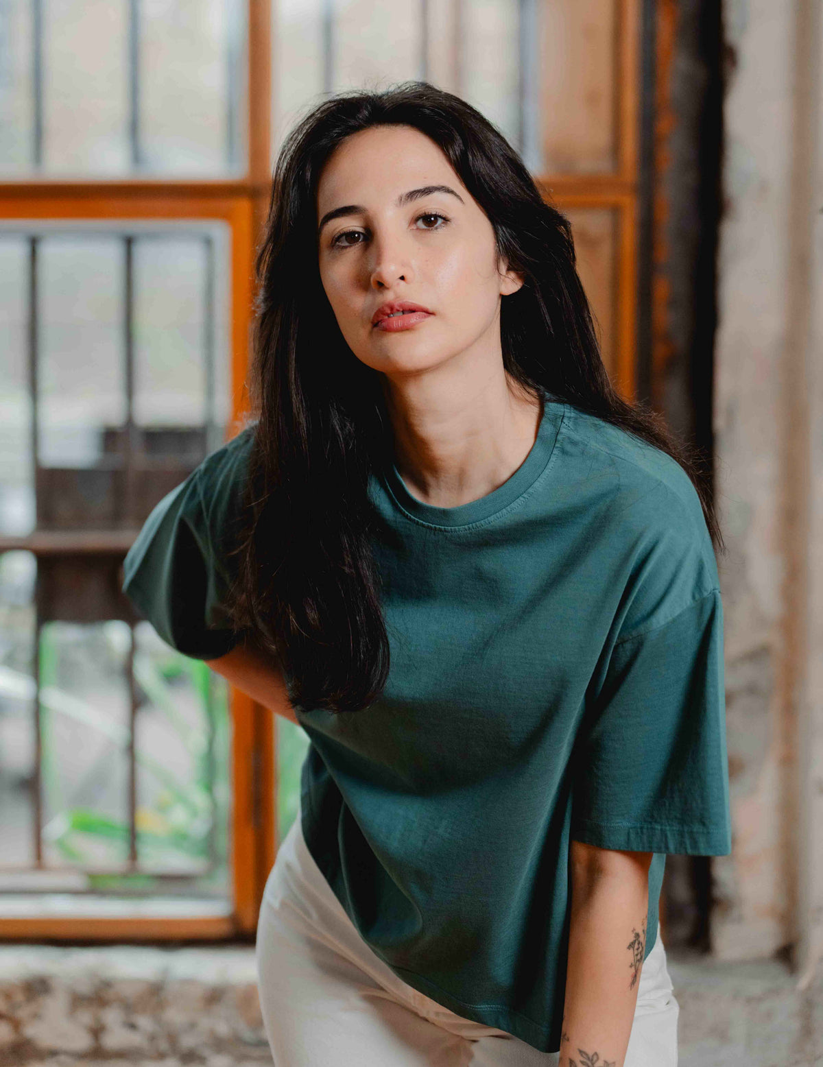 Oversized Tee - Vintage Heavyweight Washed Green