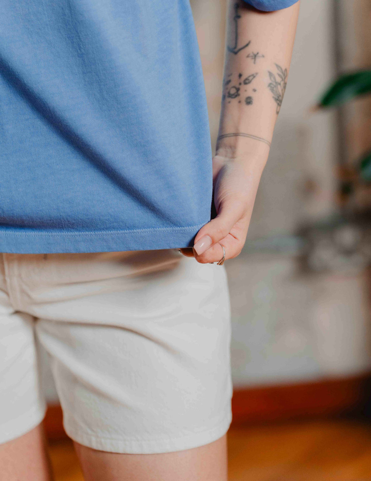 Oversized Tee - Vintage Heavyweight Washed Light Blue