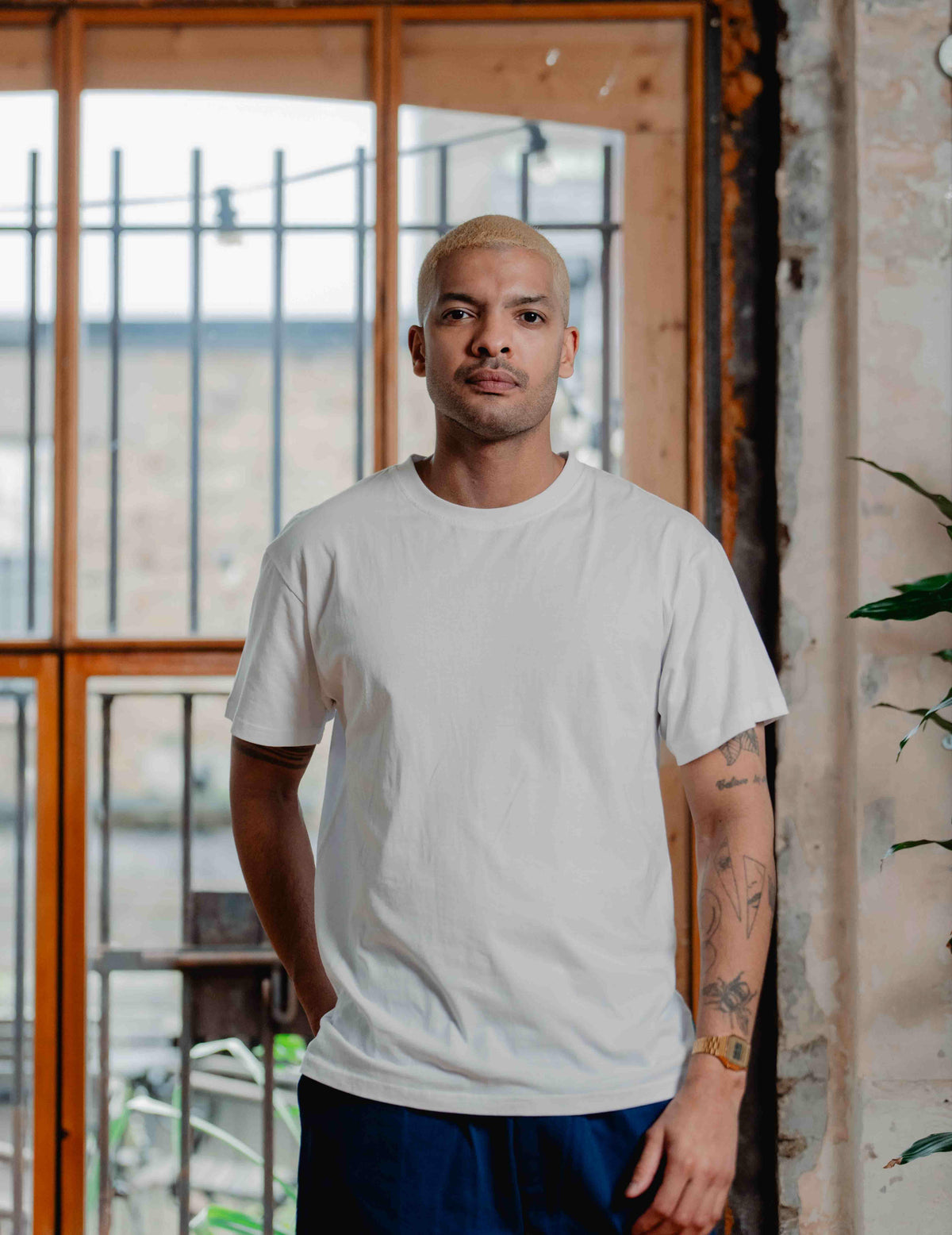 Fresh Vintage Heavyweight Washed Tee - White