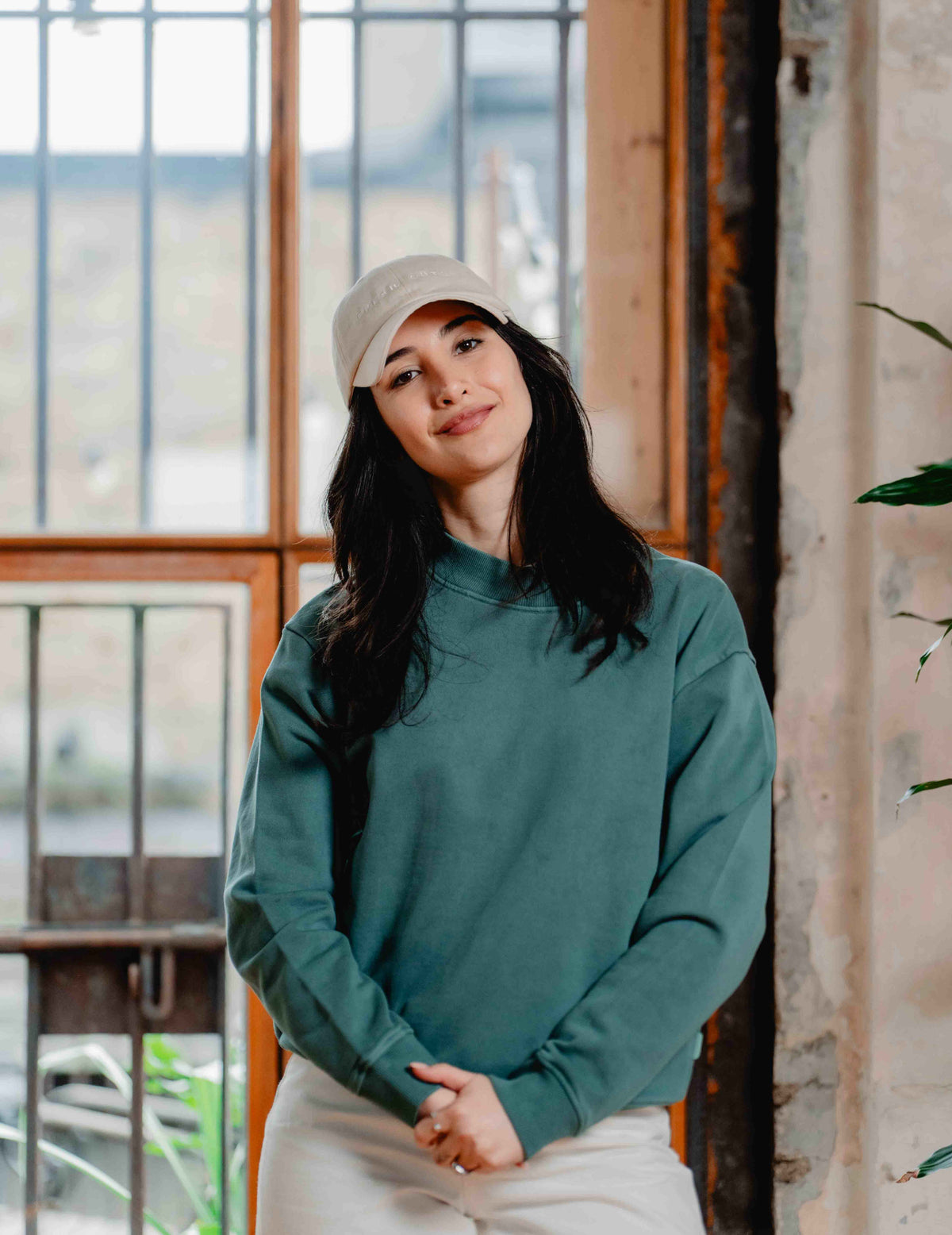 Womens Castle Crew - Washed Green