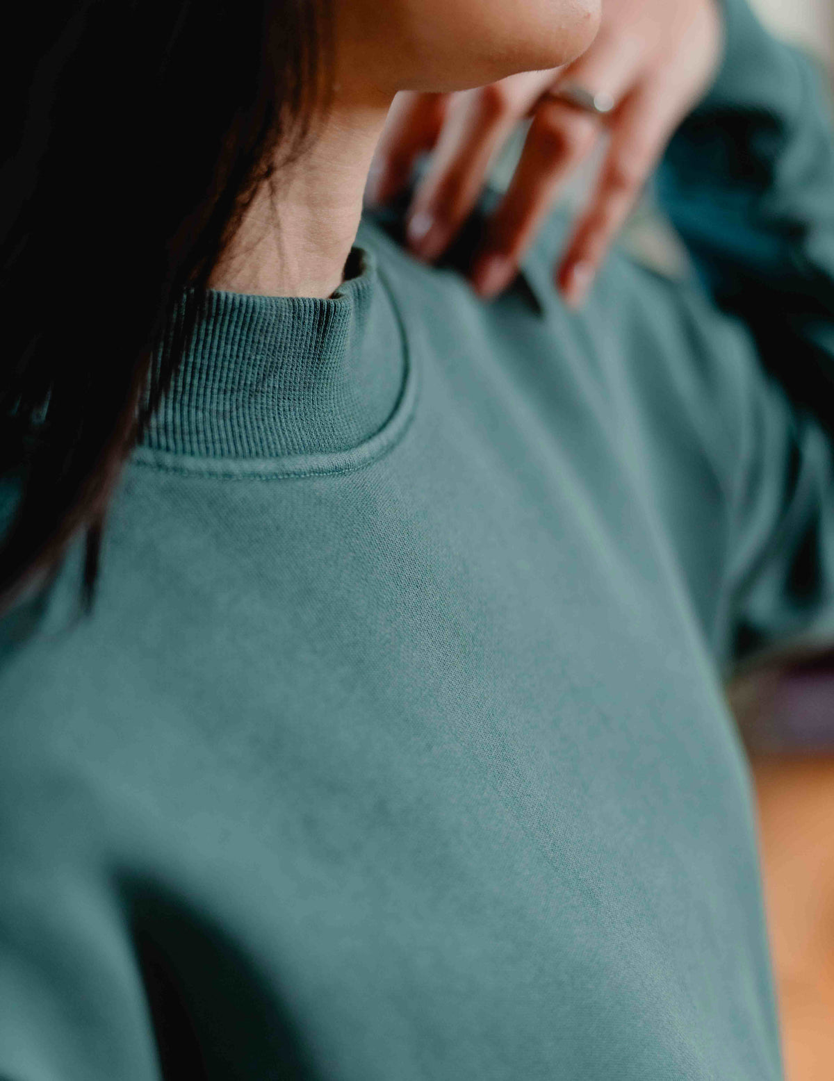 Womens Castle Crew - Washed Green