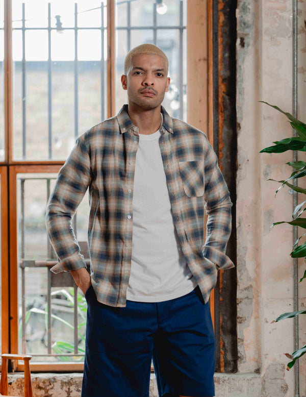 FC Flannel Check Shirt - Brown