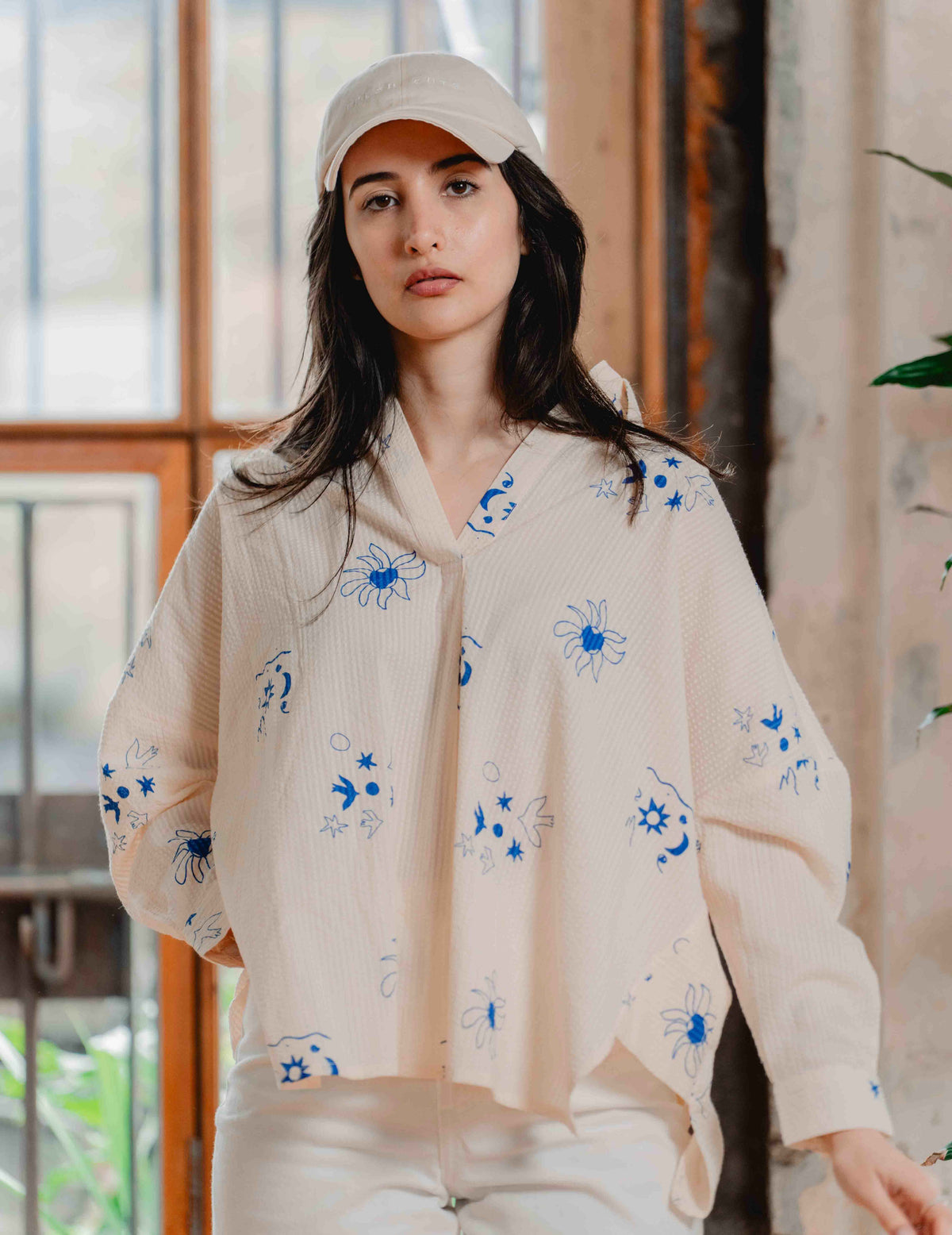 Seersucker Jamie Shirt - Jasmine