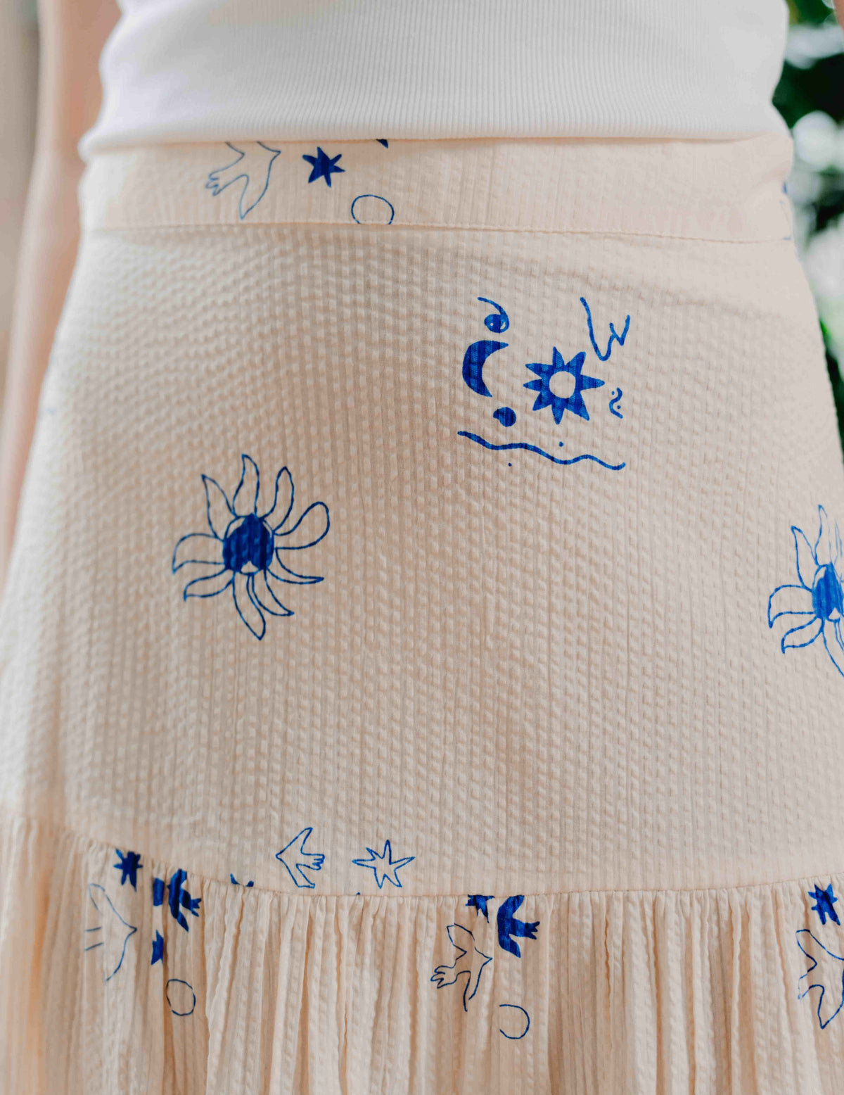 Indi Seersucker Skirt - Jasmine