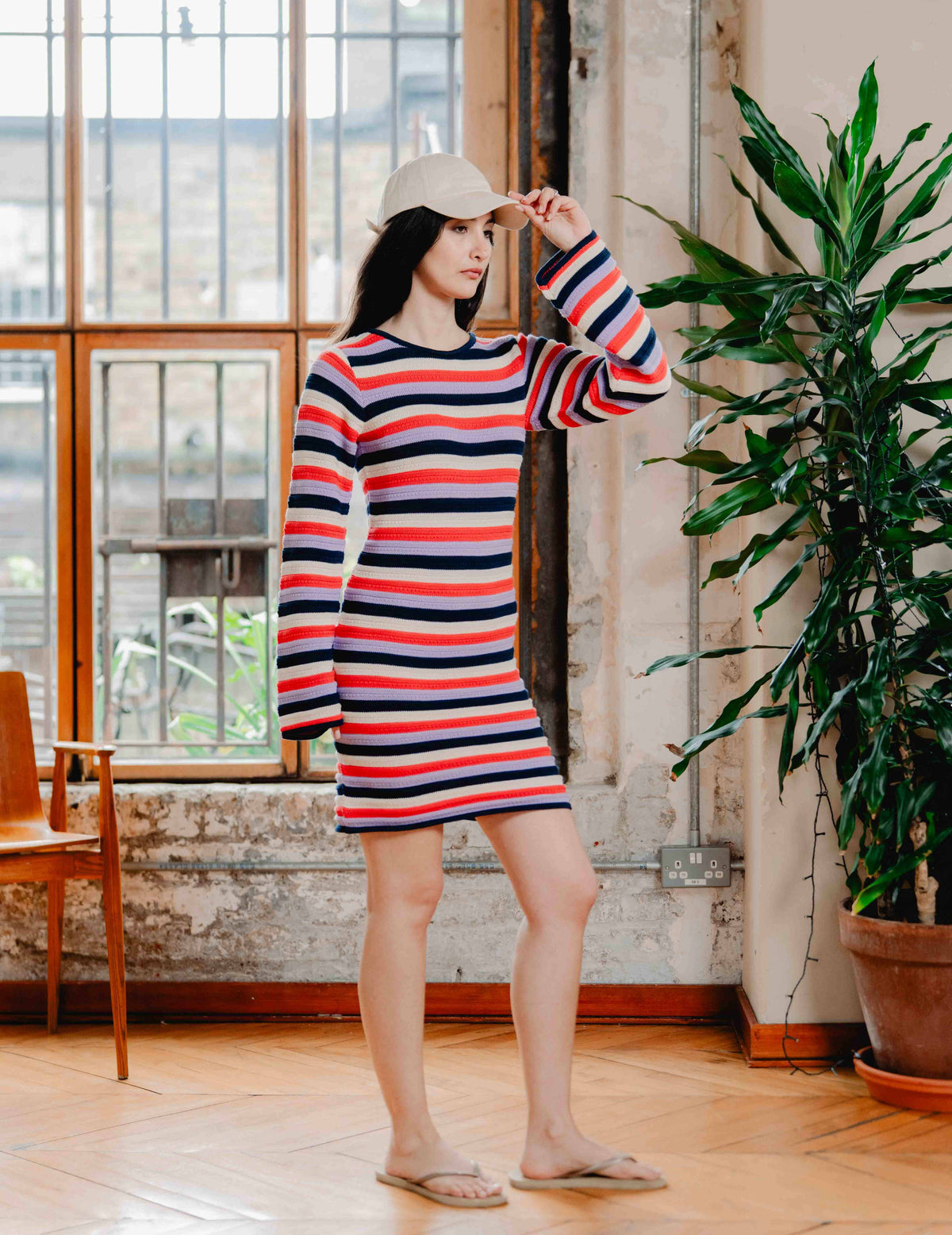 Fresh Knit Dress - Stripe