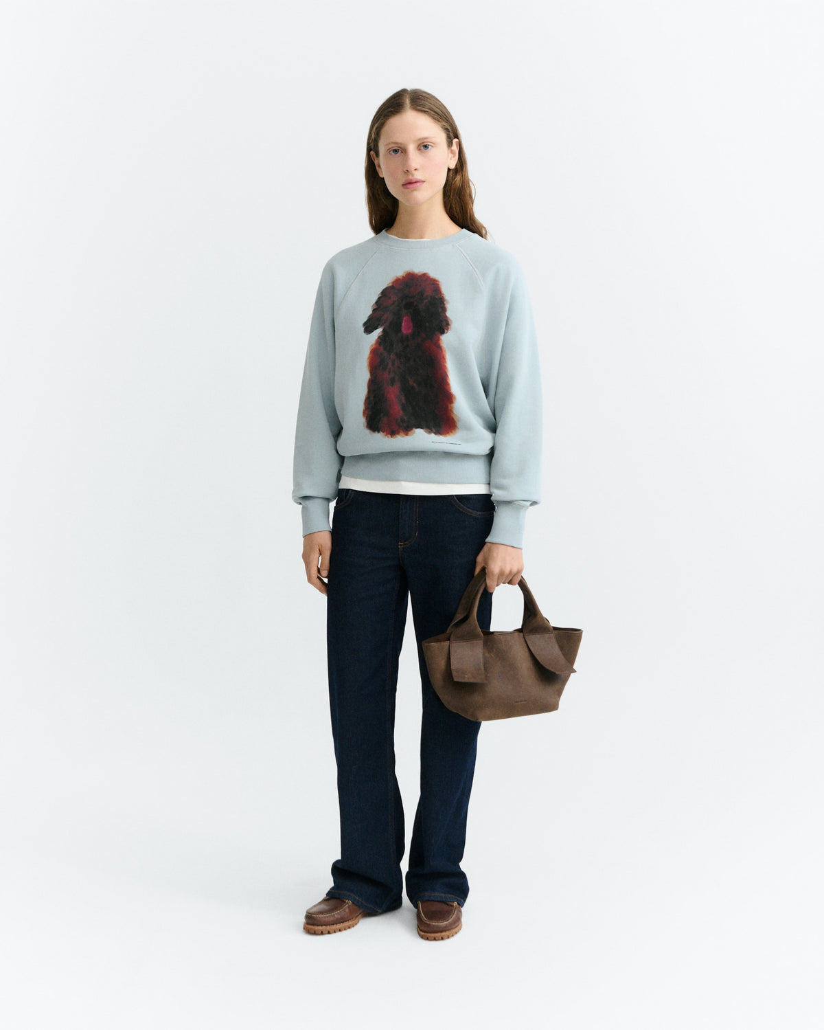 Pet Portrait Blue Bonnie Sweatshirt